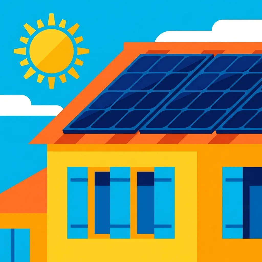 Panneaux solaires DualSun installés sur une toiture française avec vue sur le sud de la France