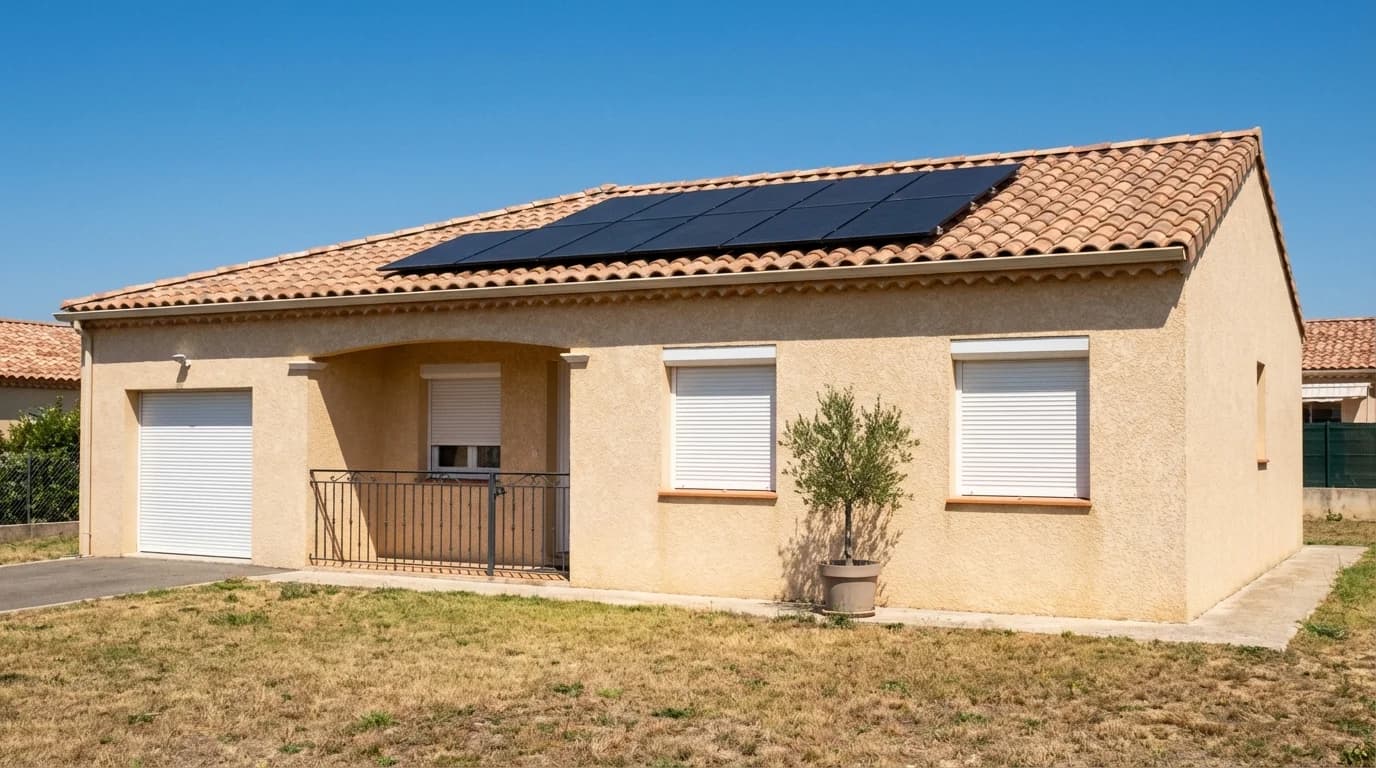 Installation solaire sur maison individuelle dans les Bouches-du-Rhône