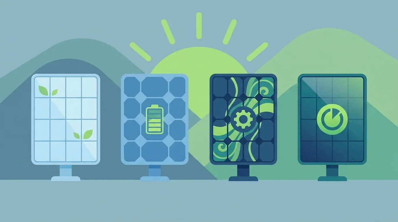 Comparaison visuelle de différentes marques de panneaux solaires sur une toiture