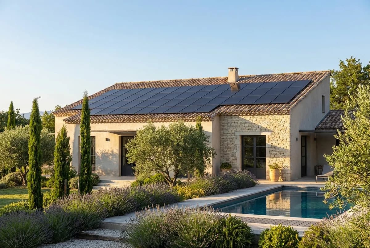 Installation de panneaux SunPower sur une toiture résidentielle