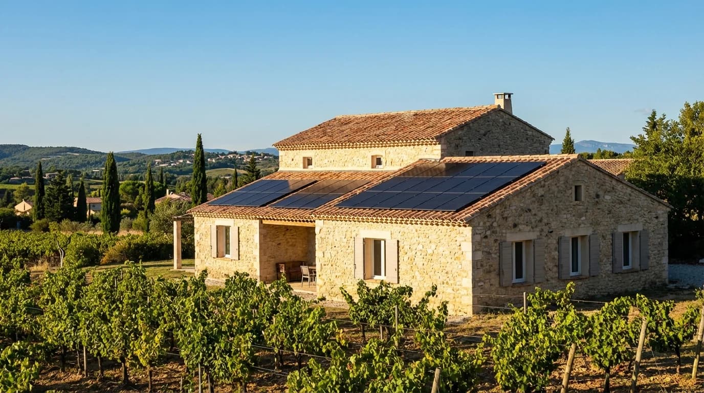 Panneaux solaires à Lunel
