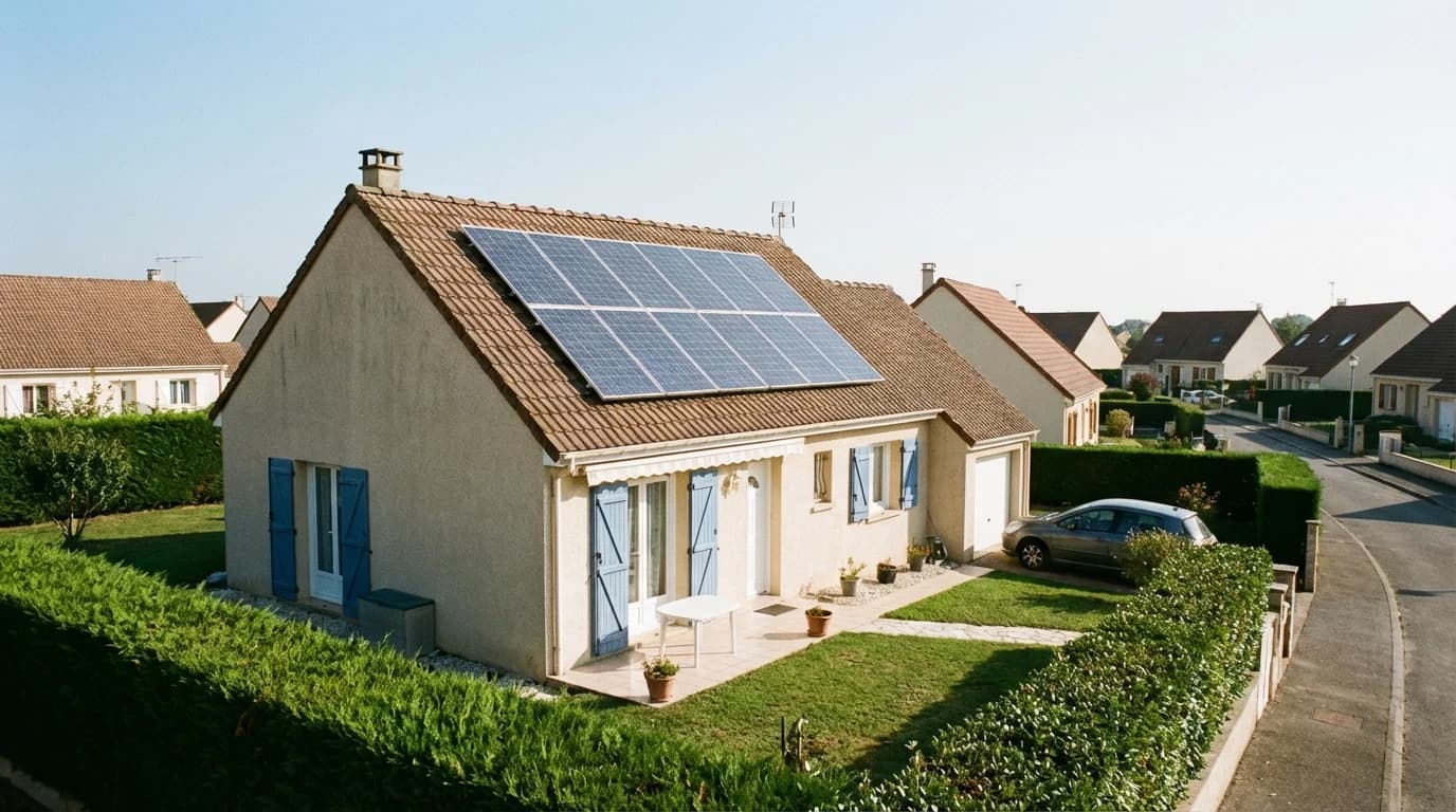 Maison bordelaise équipée de panneaux solaires