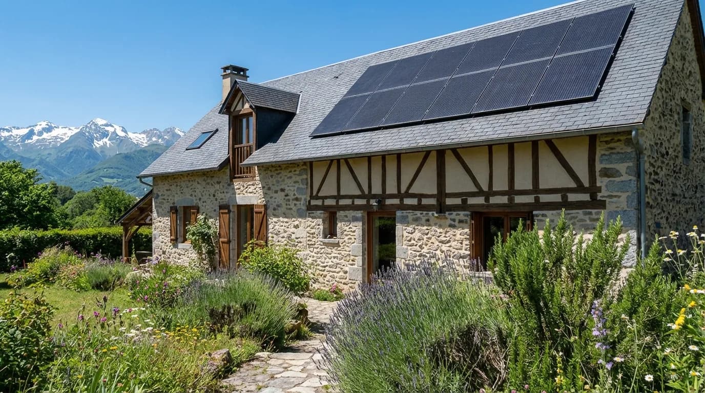 Maison des Hautes-Pyrénées équipée de panneaux solaires à Tarbes