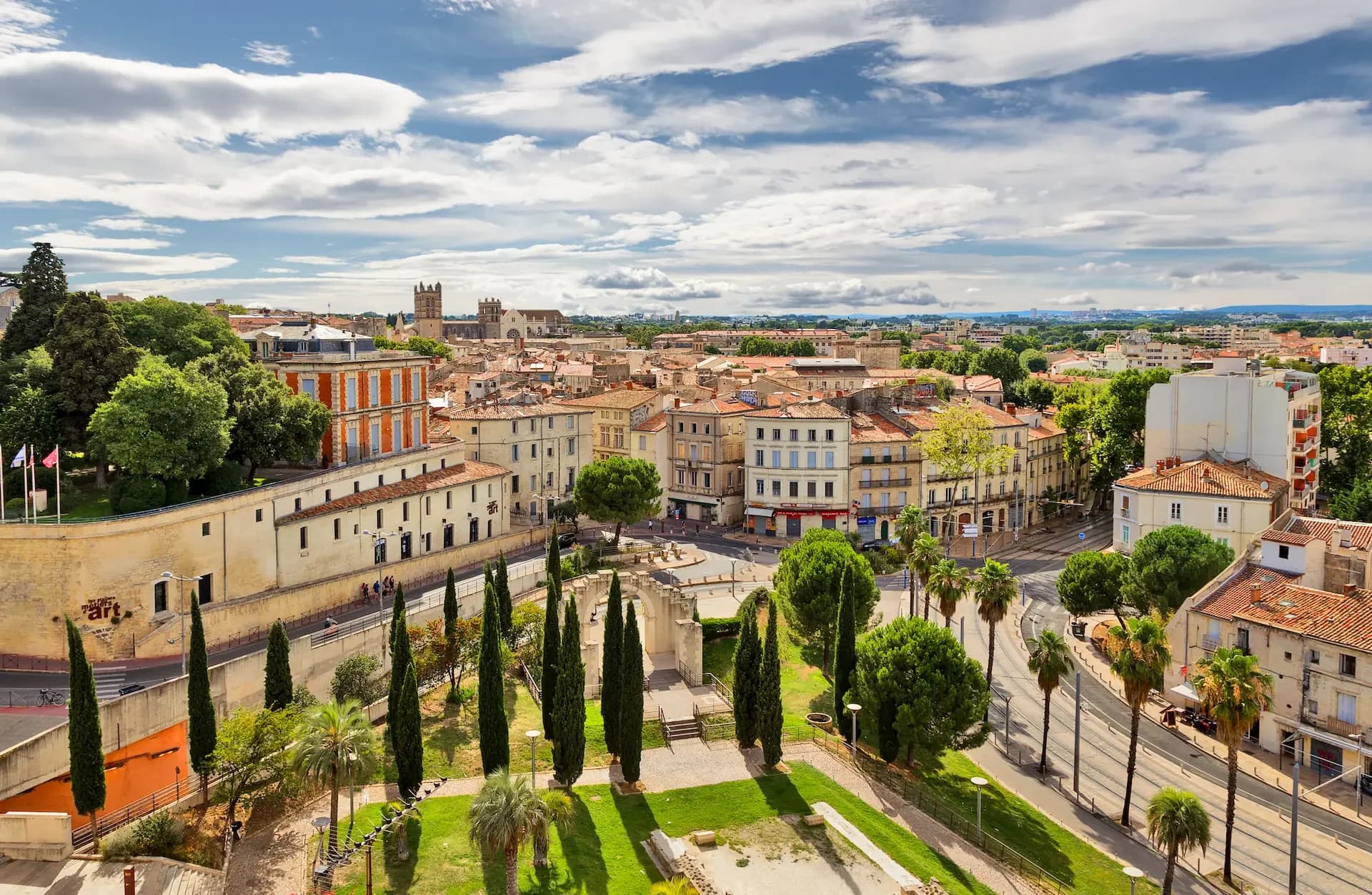 Vue de la Place de la Comédie à Montpellier