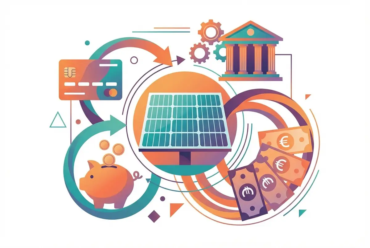 Illustration des différentes options de financement solaire