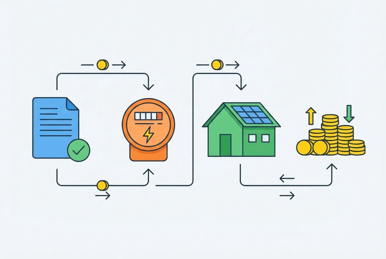 Tableau récapitulatif des frais de raccordement solaire